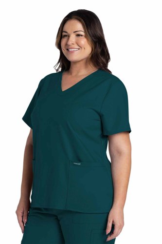 Cherokee Originals Ultra Female V-neck Scrub Top: Professional Comfort for Healthcare Professionals