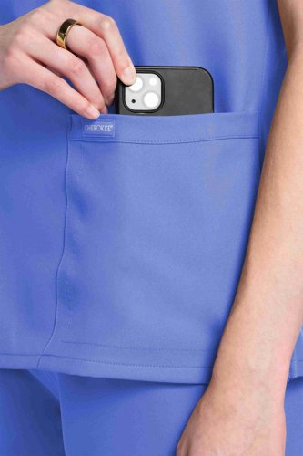 Cherokee Originals Ultra Female V-neck Scrub Top: Professional Comfort for Healthcare Professionals