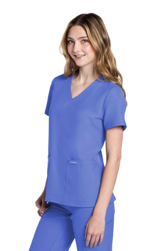 Cherokee Originals Ultra Female V-neck Scrub Top: Professional Comfort for Healthcare Professionals