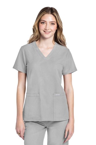Cherokee Originals Ultra Female V-neck Scrub Top: Professional Comfort for Healthcare Professionals