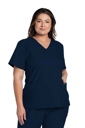Cherokee Originals Ultra Female V-neck Scrub Top: Professional Comfort for Healthcare Professionals