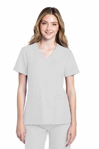 Cherokee Originals Ultra Female V-neck Scrub Top: Professional Comfort for Healthcare Professionals