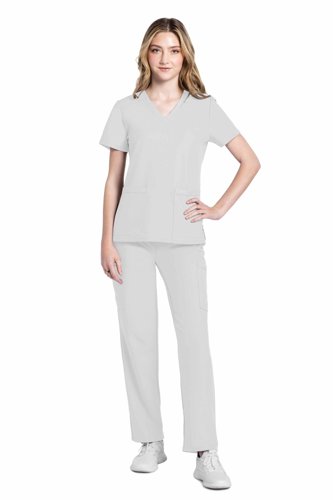 Cherokee Originals Ultra Female V-neck Scrub Top: Professional Comfort for Healthcare Professionals