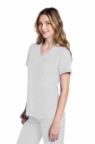 Cherokee Originals Ultra Female V-neck Scrub Top: Professional Comfort for Healthcare Professionals