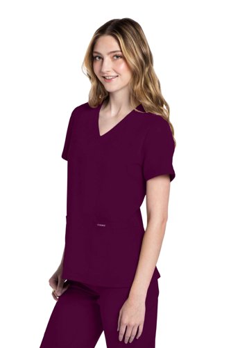 Cherokee Originals Ultra Female V-neck Scrub Top: Professional Comfort for Healthcare Professionals