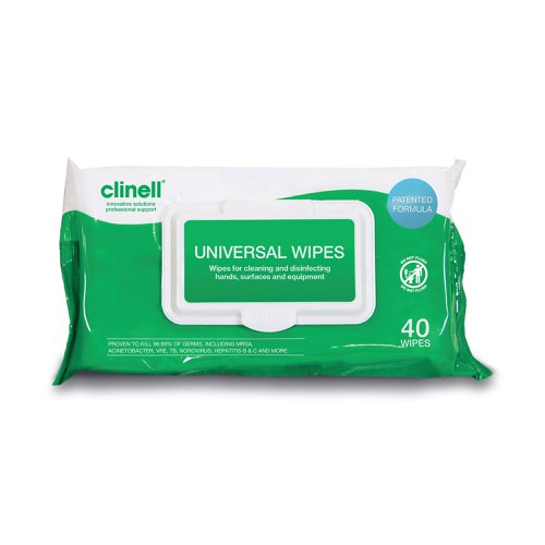 Clinell Universal Wipes (Pack of 40) CW40