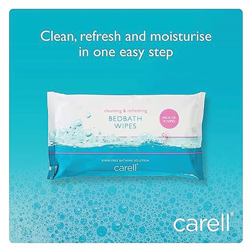 Clinell Carell Bed Bath Wipes x8 Wipes (Pack of 24) CBB8 | Gama Healthcare Ltd