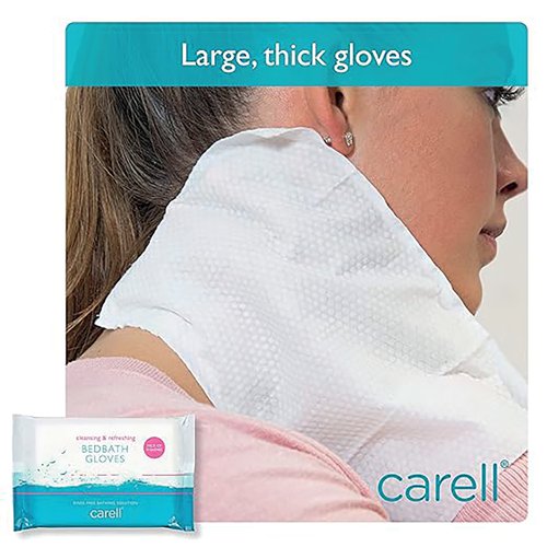 Clinell Carell Bed Bath Gloves (Pack of 8) CBBGL8 | Gama Healthcare Ltd