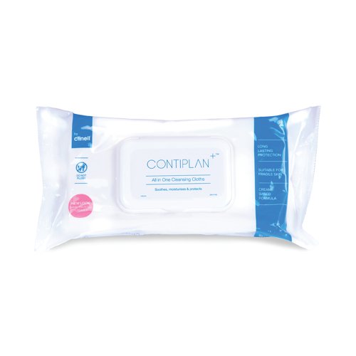 Clinell Contiplan 3-in-1 Continence Care Cloths (Pack of 25) CON25 | Gama Healthcare Ltd