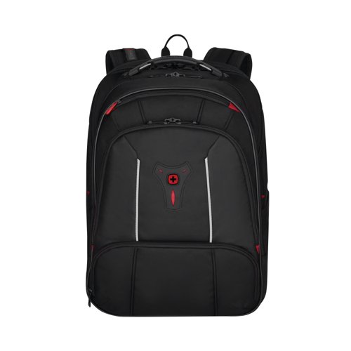 Wenger Carbon Pro Business Backpack with 15.6 Inch Laptop Sleeve and Tablet Pocket Black 653129