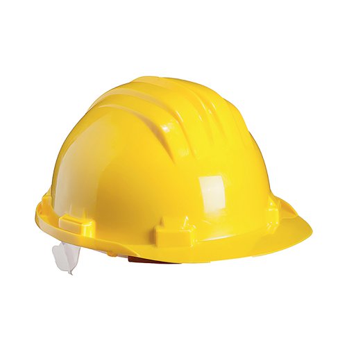 Climax Wheel Ratchet Safety Helmet Yellow