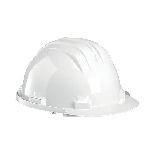 Climax Wheel Ratchet Safety Helmet White CX5RGW