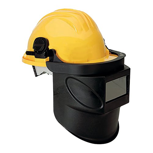 Climax Helmet Mounted Welding Shield Yellow CX415AWS