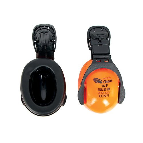 Climax 16P Ear Defenders SNR 25 Orange/Black CXED