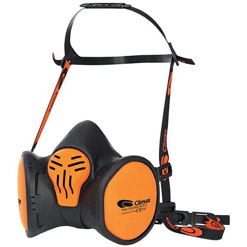 Climax Ffa2p3 Maintenance Free Half Mask Black/Orange