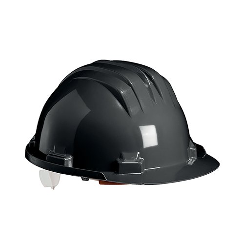 Climax Wheel Ratchet Safety Helmet Black