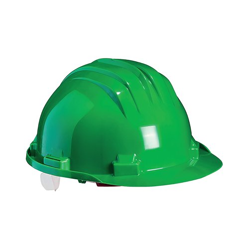 Climax Wheel Ratchet Safety Helmet Green