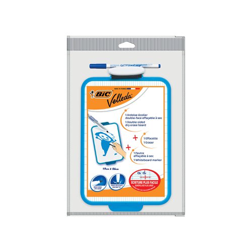 Bic Velleda Drywipe Board 190x260mm Blue 841360