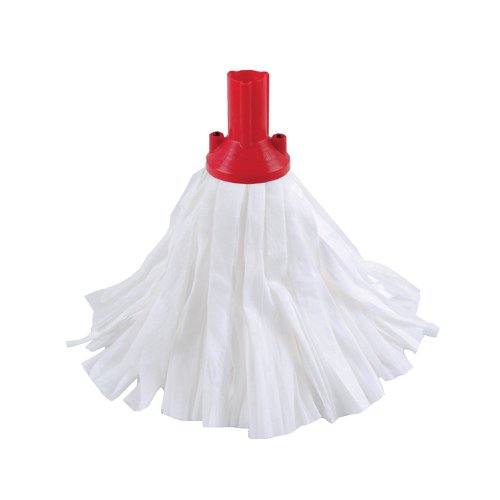 Exel Big White Mop Head Red (Pack of 10) 102199R