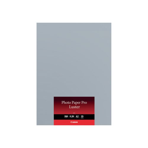 Canon Pro Luster A2 Photo Paper 25 Sheets (Pack of 25) 6211B026