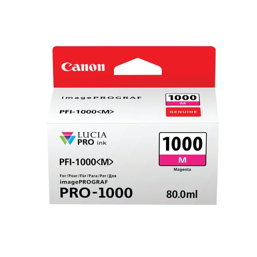 Canon PFI-1000M Inkjet Cartridge Magenta 0548C001