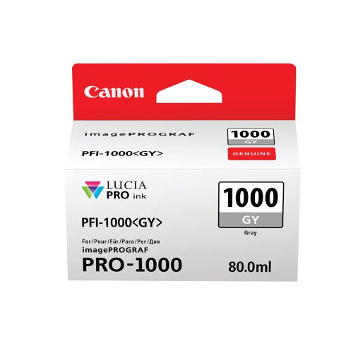 Canon PFI-1000GY Ink Cartridge Grey 0552C001