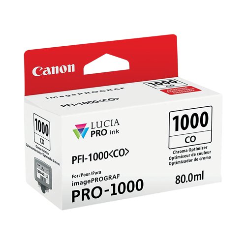 Canon PFI-1000CO Ink Cartridge Chroma Optimizer Clear 0556C001