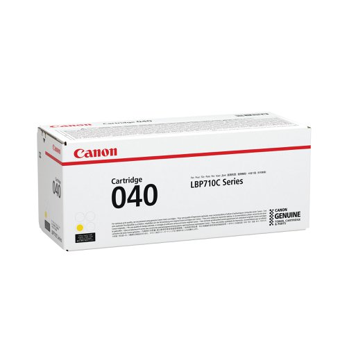 Canon 040Y Toner Cartridge Yellow 0454C001