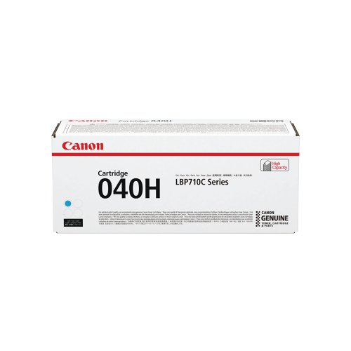 Canon 040H Toner Cartridge High Yield Cyan 0459C001