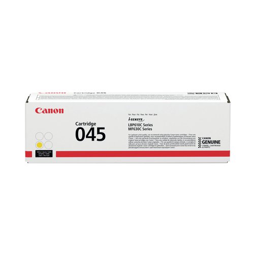 Canon 045Y Toner Cartridge Yellow 1239C002