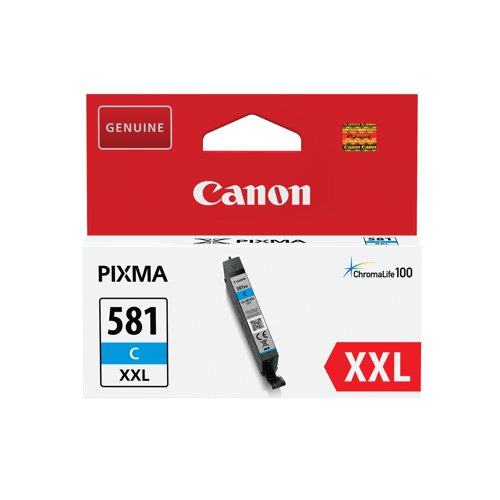 Canon CLI-581XXL Ink Cartridge Extra High Yield Cyan 1995C001