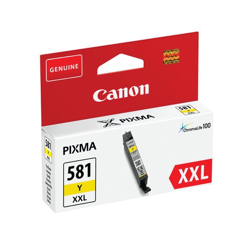 Canon CLI-581XXL Ink Cartridge Extra High Yield Yellow 1997C001