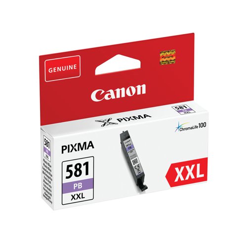 Canon CLI-581XXL Ink Cartridge Extra High Yield Photo Blue 1999C001