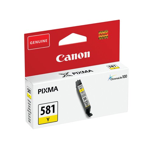 Canon CLI-581Y Inkjet Cartridge Yellow 2105C001