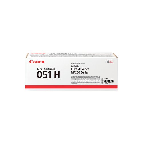 Canon 051H Toner Cartridge High Yield Black 2169C002