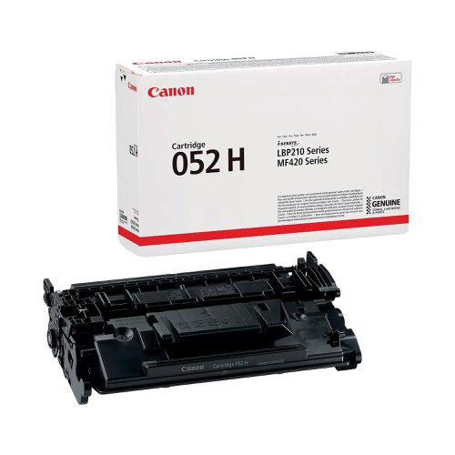 Canon 052 H Black Laser Toner Cartridge High Capacity yield 9200 pages 2200C002