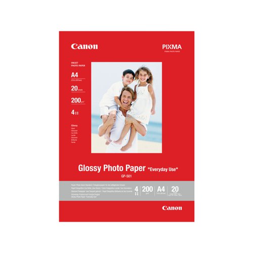 Canon A4 Glossy Photo Paper 200gsm (Pack of 20) 0775B082