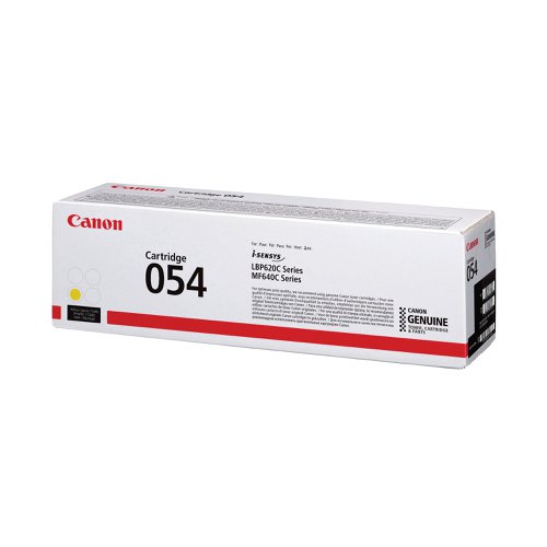 Canon 054 Laser Toner Cartridge Yellow 3021C002 Standard Cartridge 1200 Page Yield