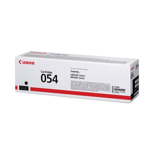 Canon 054 Laser Toner Cartridge Black 3024C002 Standard Cartridge 1500 Page Yield