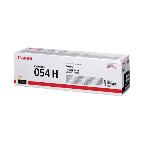 Canon 054H Toner Cartridge High Yield Yellow 3025C002