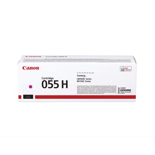 Canon 055 High Yields 5900 Pages Laser Toner Cartridge Magenta 3018C002