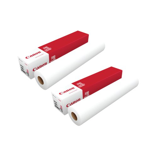 Canon LFM055 Red Label Paper Roll 75gsm 175mx594mm White (Pack of 2) 97006070 | Canon