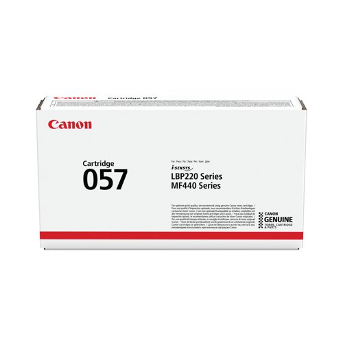 Canon 057 Toner Cartridge Black 3009C002