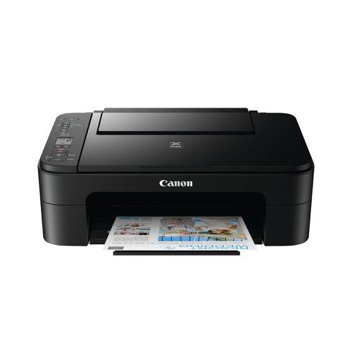 Compact and affordable, the Canon Pixma TS3350 is an exceptionally easy to use multifunctional colour inkjet printer. With wireless connectivity you can print, scan and copy directly from your android or iOS smart device, or use the intuitive 1.5inch LCD display, making printing photos or documents an effortless experience. This printer utilises FINE print technology guaranteeing high quality results and boasts print speeds of up to 7.7ipm.