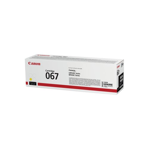 Canon 067Y Toner Cartridge Yellow 5099C002