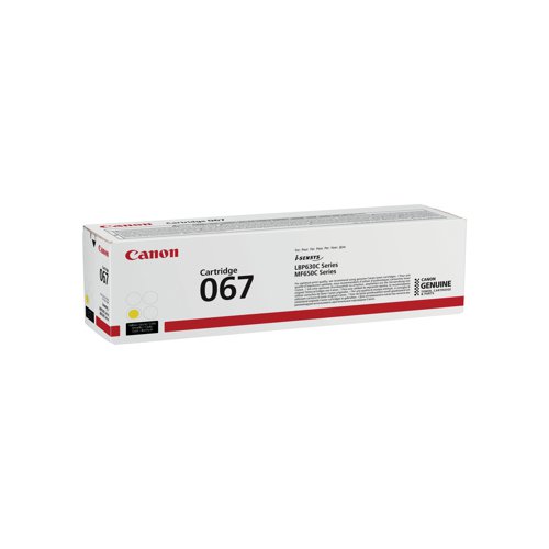 Canon 067Y Toner Cartridge Yellow 5099C002