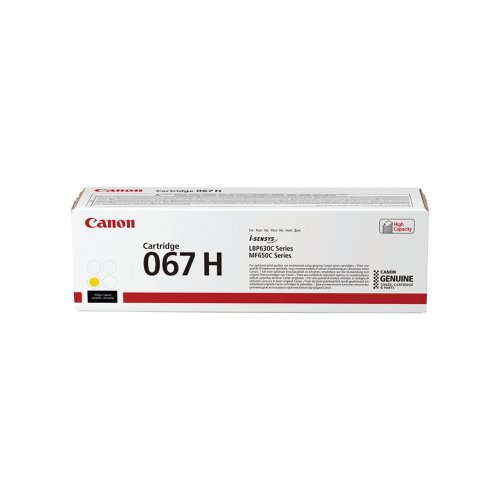 Canon 067H Toner Cartridge High Yield Yellow 5103C002