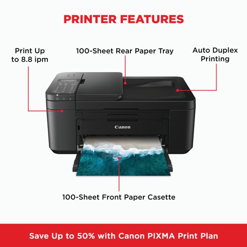 Canon PIXMA TR4750i A4 4-in-1 Wireless Colour Inkjet Printer 5074C008