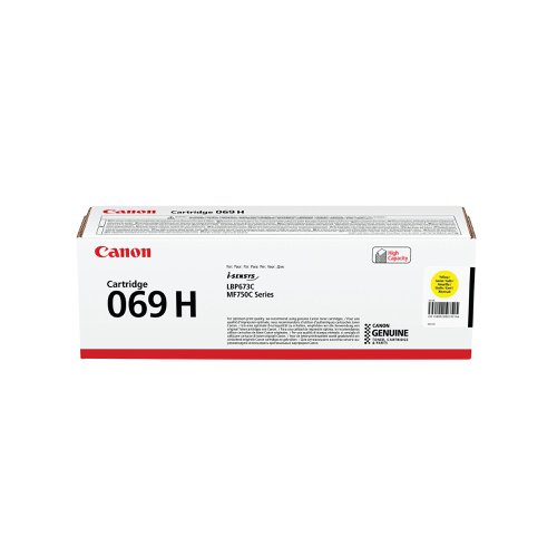 Canon 069H Toner Cartridge High Yield Yellow 5095C002