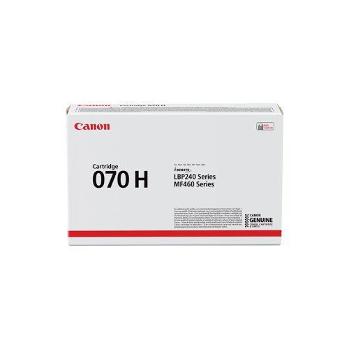 Canon 070H Toner Cartridge High Yield Black 5640C002